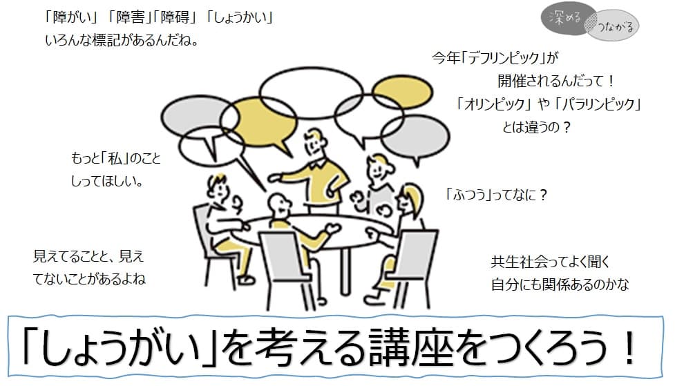 【講座企画会】「障がい」を考える講座をつくろう(深める・つながる講座)